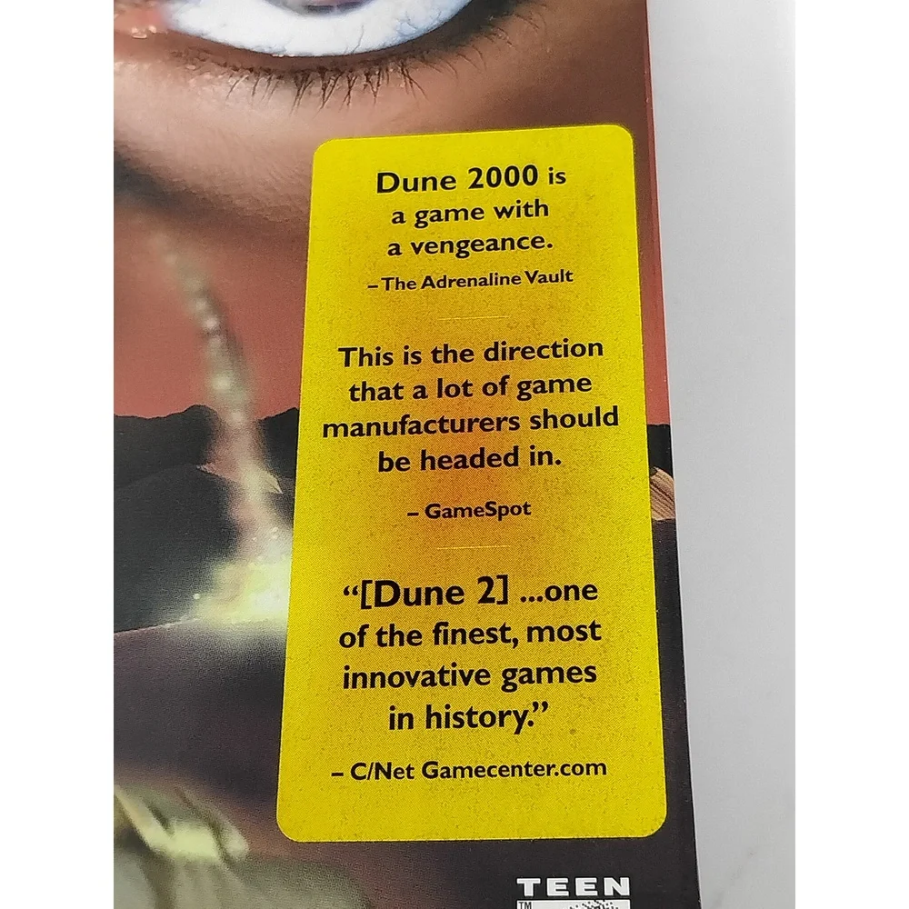 Dune 2000 Westwood Studios PC CD-ROM Big Box RTS Strategy Game 1998 Complete